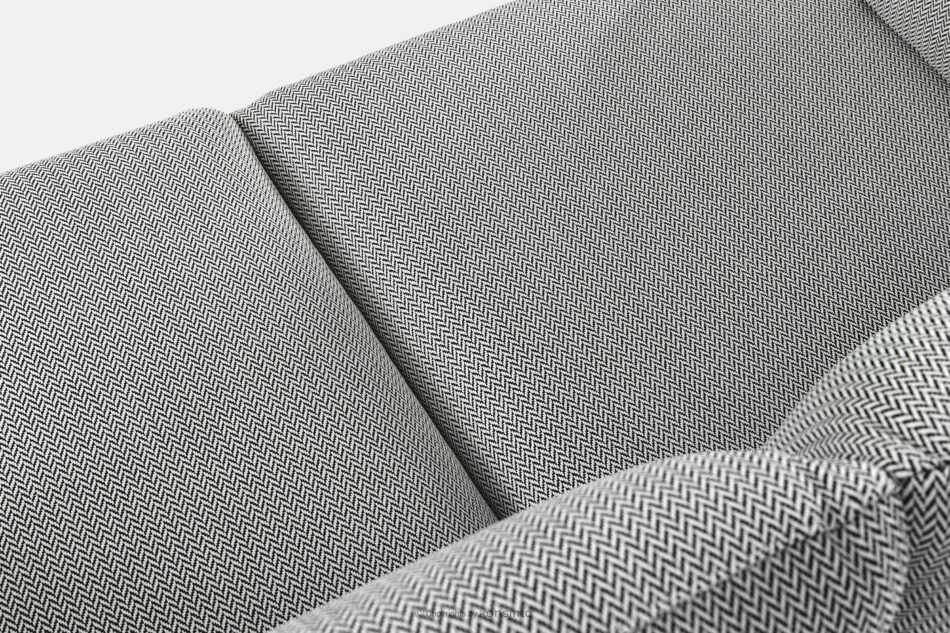 RAMBE Loftowa sofa ogrodowa 2 na metalowych nogach antracytowy/czarny/biały antracytowy/czarny/biały - zdjęcie 5