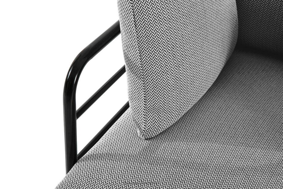 RAMBE Loftowa sofa ogrodowa 2 na metalowych nogach antracytowy/czarny/biały antracytowy/czarny/biały - zdjęcie 6