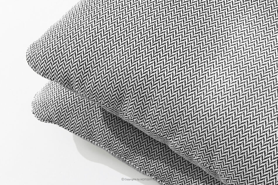 RAMBE Loftowa sofa ogrodowa 2 na metalowych nogach antracytowy/czarny/biały antracytowy/czarny/biały - zdjęcie 7