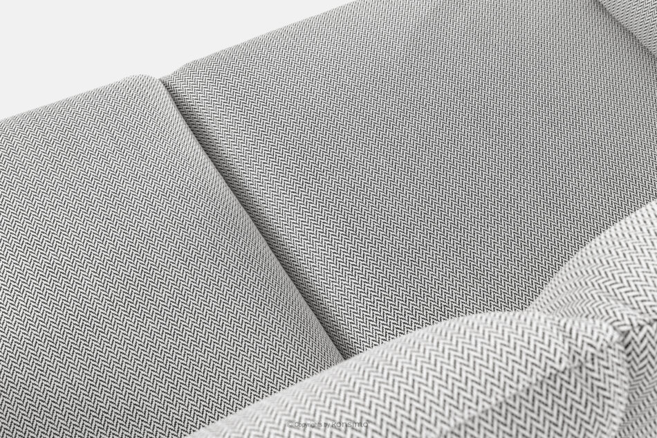 RAMBE Loftowa sofa ogrodowa 2 na metalowych nogach antracytowy/ciemny szary/biały antracytowy/ciemny szary/biały - zdjęcie 5