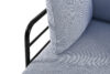 RAMBE Loftowa sofa ogrodowa 2 na metalowych nogach antracytowy/granatowy/biały antracytowy/granatowy/biały - zdjęcie 7