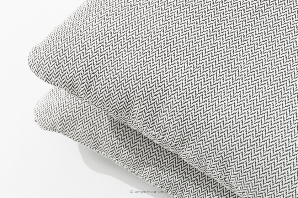 RAMBE Loftowa sofa ogrodowa 3 na metalowych nogach antracytowy/ciemny szary/biały antracytowy/ciemny szary/biały - zdjęcie 7