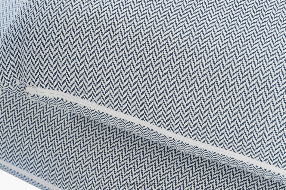 RAMBE Loftowa sofa ogrodowa 3 na metalowych nogach biały/morski/biały biały/morski/biały - zdjęcie 8