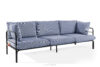RAMBE Loftowa sofa ogrodowa 3 na metalowych nogach antracytowy/granatowy/biały antracytowy/granatowy/biały - zdjęcie 3