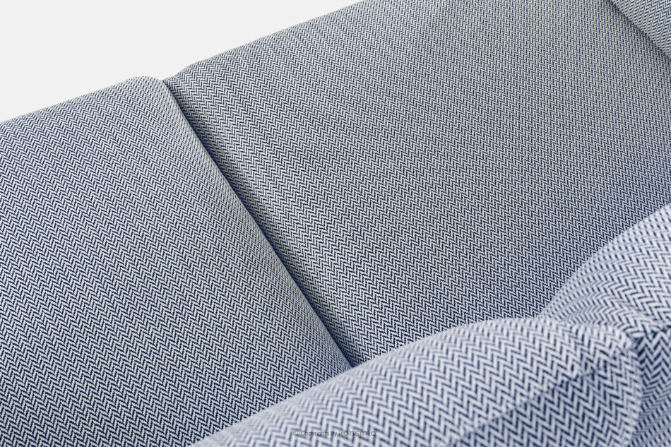 RAMBE Loftowa sofa ogrodowa 3 na metalowych nogach antracytowy/granatowy/biały antracytowy/granatowy/biały - zdjęcie 5