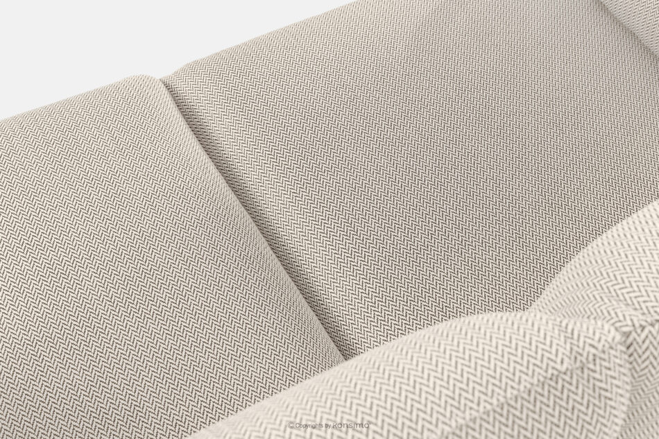 RAMBE Loftowa sofa ogrodowa 3 na metalowych nogach biały/beżowy/biały biały/beżowy/biały - zdjęcie 5