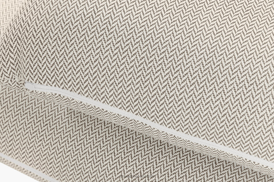 RAMBE Loftowa sofa ogrodowa 3 na metalowych nogach biały/beżowy/biały biały/beżowy/biały - zdjęcie 8