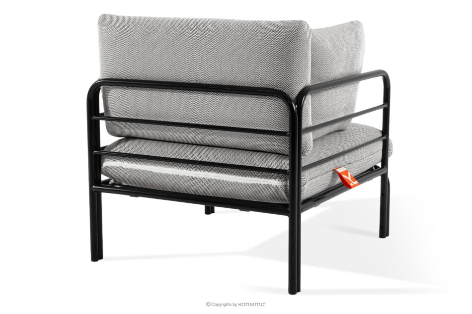 RAMBE Zestaw mebli ogrodowych 2x fotel, sofa dwuosobowa, stolik antracytowy/ciemny szary/biały antracytowy/ciemny szary/biały - zdjęcie 7