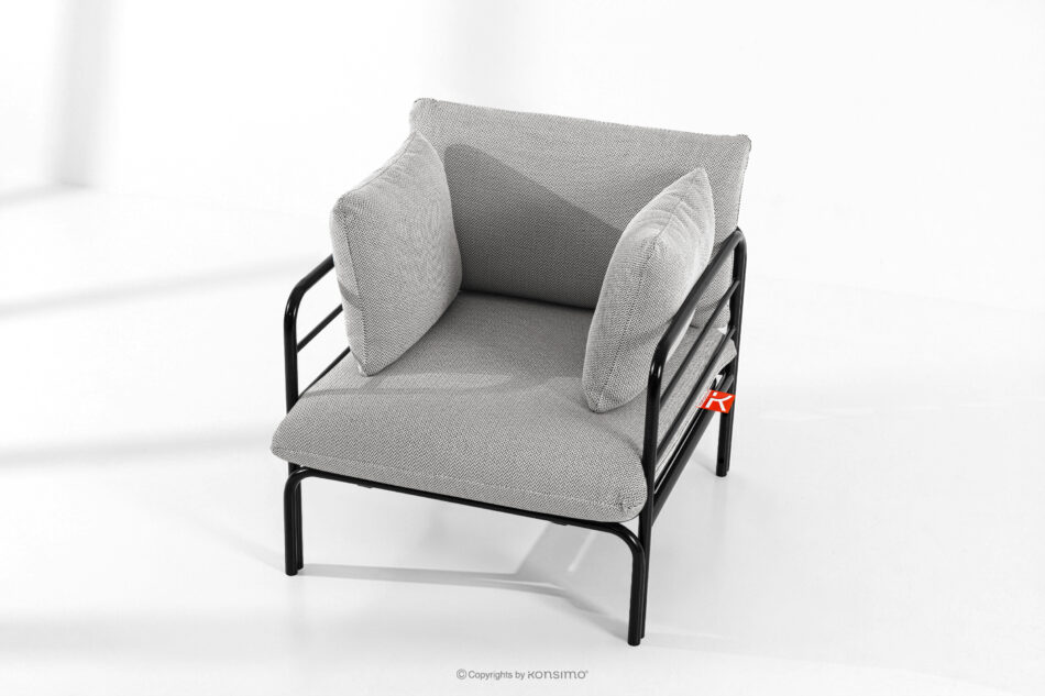 RAMBE Zestaw mebli ogrodowych 2x fotel, sofa dwuosobowa, stolik antracytowy/ciemny szary/biały antracytowy/ciemny szary/biały - zdjęcie 17