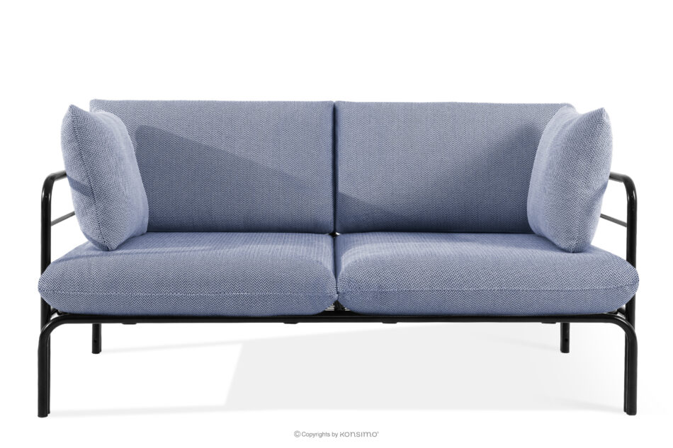 RAMBE Zestaw mebli ogrodowych 2x fotel, sofa dwuosobowa, stolik antracytowy/granatowy/biały antracytowy/granatowy/biały - zdjęcie 2