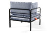 RAMBE Zestaw mebli ogrodowych 2x fotel, sofa dwuosobowa, stolik antracytowy/granatowy/biały antracytowy/granatowy/biały - zdjęcie 8
