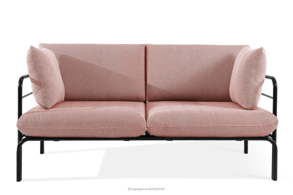 RAMBE Zestaw mebli ogrodowych 2x fotel, sofa dwuosobowa, stolik antracytowy/czerwony/biały antracytowy/czerwony/biały - zdjęcie 2