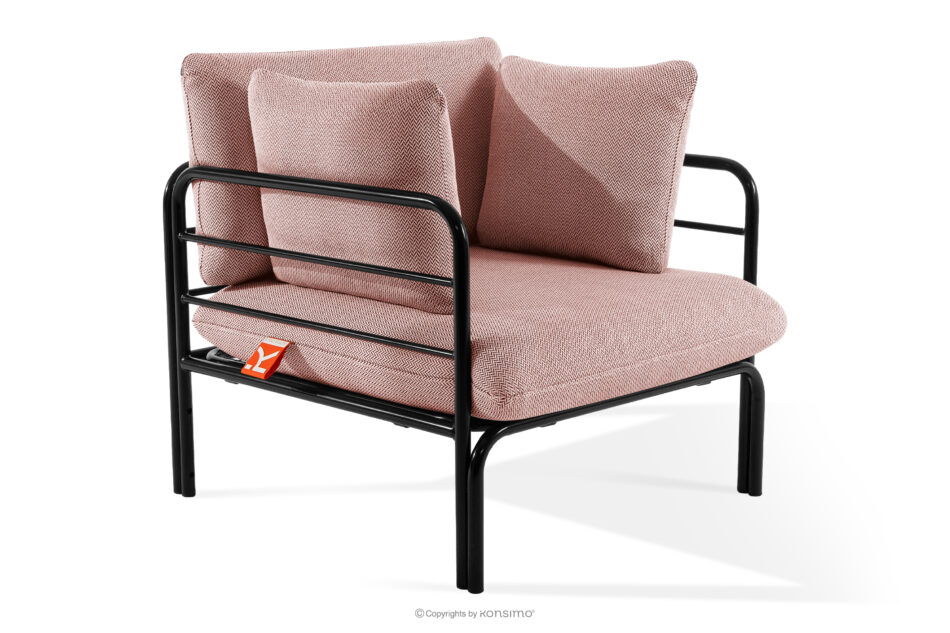 RAMBE Zestaw mebli ogrodowych 2x fotel, sofa dwuosobowa, stolik antracytowy/czerwony/biały antracytowy/czerwony/biały - zdjęcie 6