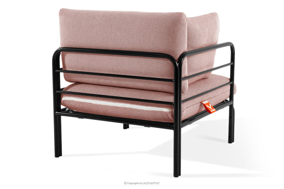 RAMBE Zestaw mebli ogrodowych 2x fotel, sofa dwuosobowa, stolik antracytowy/czerwony/biały antracytowy/czerwony/biały - zdjęcie 7