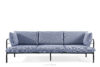 RAMBE Zestaw mebli ogrodowych 2x fotel, sofa trzyosobowa, stolik antracytowy/granatowy/biały antracytowy/granatowy/biały - zdjęcie 3
