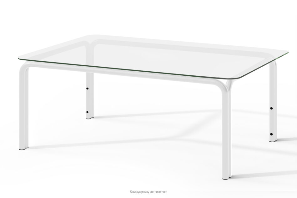 RAMBE Zestaw mebli ogrodowych 2x fotel, sofa trzyosobowa, stolik biały/beżowy/biały biały/beżowy/biały - zdjęcie 15