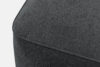 FUBBO Miękka pufa w tkaninie plecionej antracytowy antracytowy - zdjęcie 4