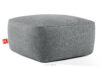FUBBO Miękka pufa w tkaninie plecionej szary szary - zdjęcie 3