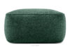 FUBBO Miękka pufa w tkaninie plecionej ciemny zielony ciemny zielony - zdjęcie 1