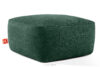 FUBBO Miękka pufa w tkaninie plecionej ciemny zielony ciemny zielony - zdjęcie 3