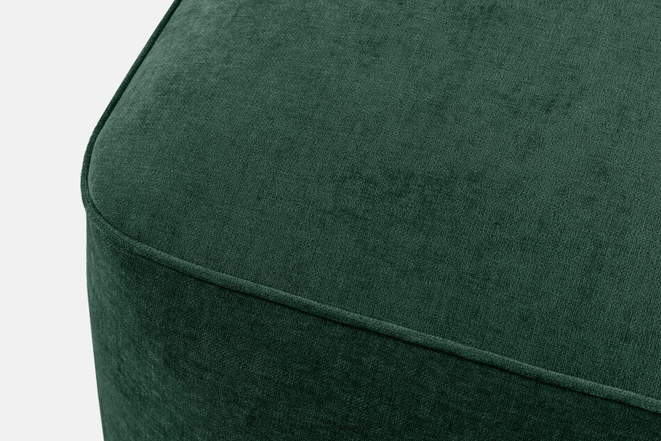 FUBBO Miękka pufa w tkaninie plecionej ciemny zielony ciemny zielony - zdjęcie 3