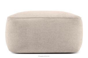 FUBBO, https://konsimo.pl/kolekcja/fubbo/ Miękka pufa w tkaninie plecionej kremowy kremowy - zdjęcie