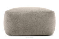 Miękka pufa w tkaninie plecionej beżowy