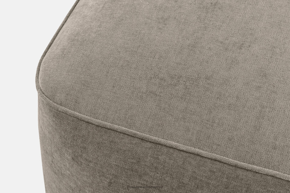 FUBBO Miękka pufa w tkaninie plecionej beżowy beżowy - zdjęcie 3