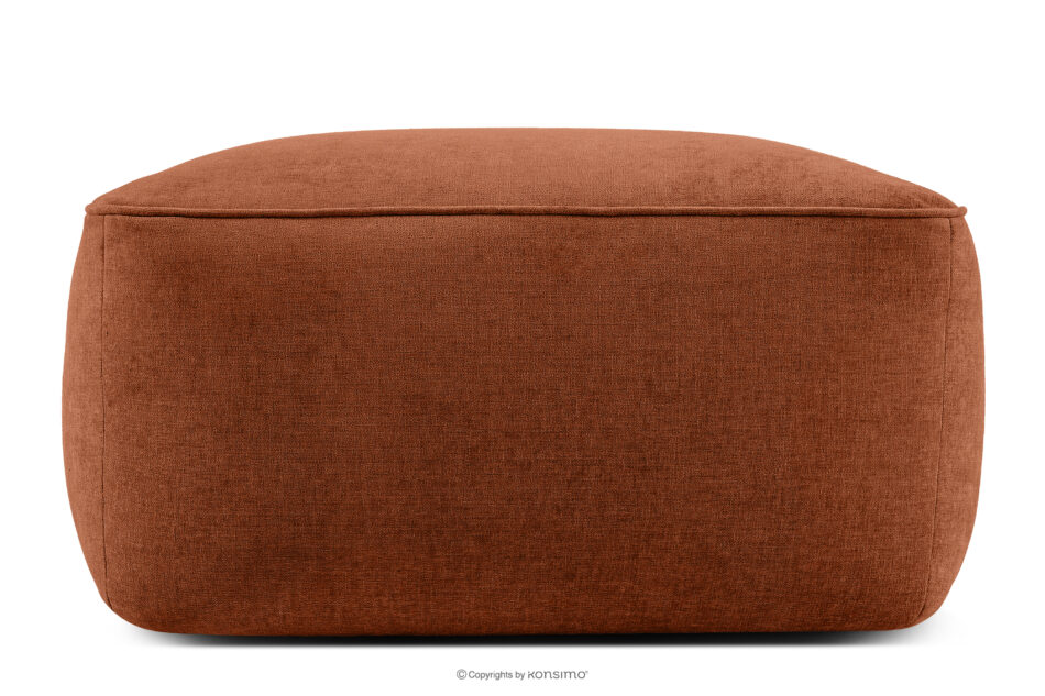 FUBBO Miękka pufa w tkaninie plecionej rudy rudy - zdjęcie 0