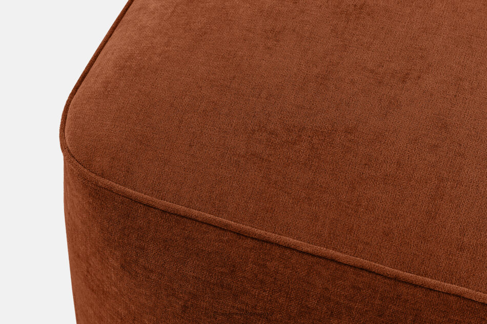 FUBBO Miękka pufa w tkaninie plecionej rudy rudy - zdjęcie 3