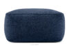Miękka pufa w tkaninie plecionej granatowy