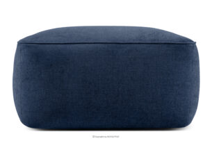 FUBBO, https://konsimo.pl/kolekcja/fubbo/ Miękka pufa w tkaninie plecionej granatowy granatowy - zdjęcie