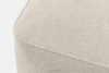 FUBBO Miękka pufa w tkaninie plecionej ecru ecru - zdjęcie 4