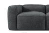 FUBBO Miękka sofa dwuosobowa w tkaninie plecionej antracytowy antracytowy - zdjęcie 8