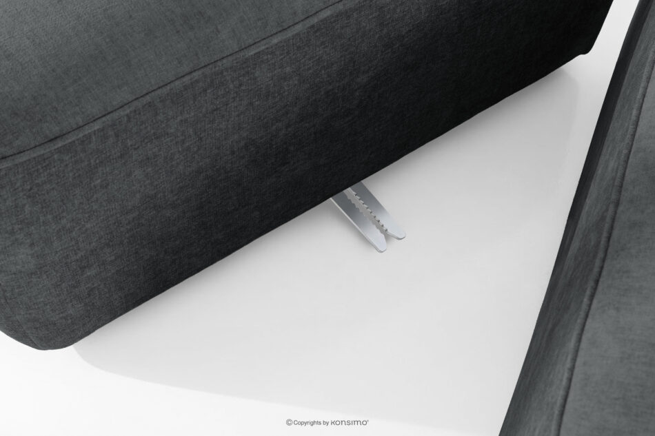 FUBBO Miękka sofa dwuosobowa w tkaninie plecionej antracytowy antracytowy - zdjęcie 8