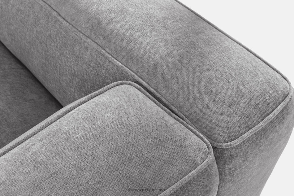 FUBBO Miękka sofa dwuosobowa w tkaninie plecionej jasny szary jasny szary - zdjęcie 6