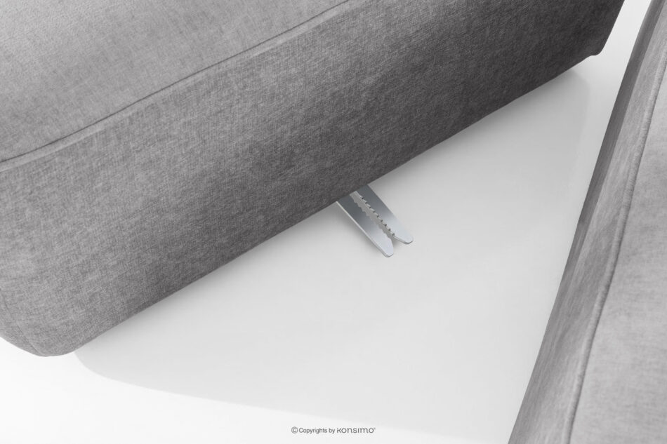 FUBBO Miękka sofa dwuosobowa w tkaninie plecionej jasny szary jasny szary - zdjęcie 8