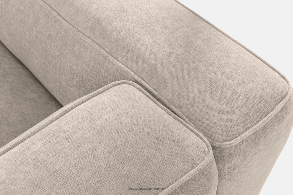 FUBBO Miękka sofa dwuosobowa w tkaninie plecionej kremowy kremowy - zdjęcie 6