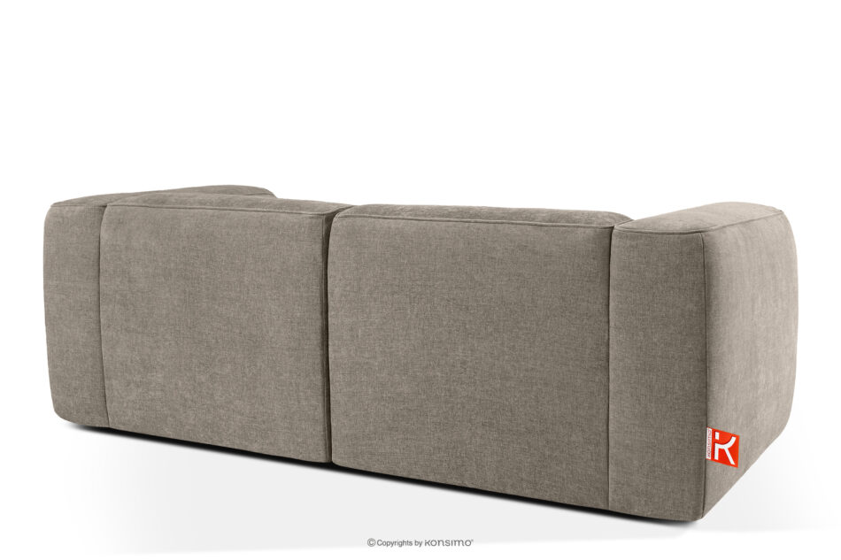 FUBBO Miękka sofa dwuosobowa w tkaninie plecionej beżowy beżowy - zdjęcie 3