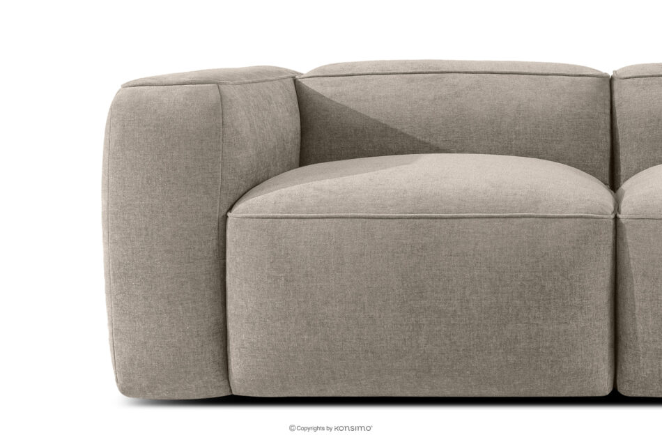 FUBBO Miękka sofa dwuosobowa w tkaninie plecionej beżowy beżowy - zdjęcie 7