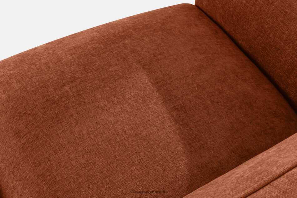 FUBBO Miękka sofa dwuosobowa w tkaninie plecionej rudy rudy - zdjęcie 4