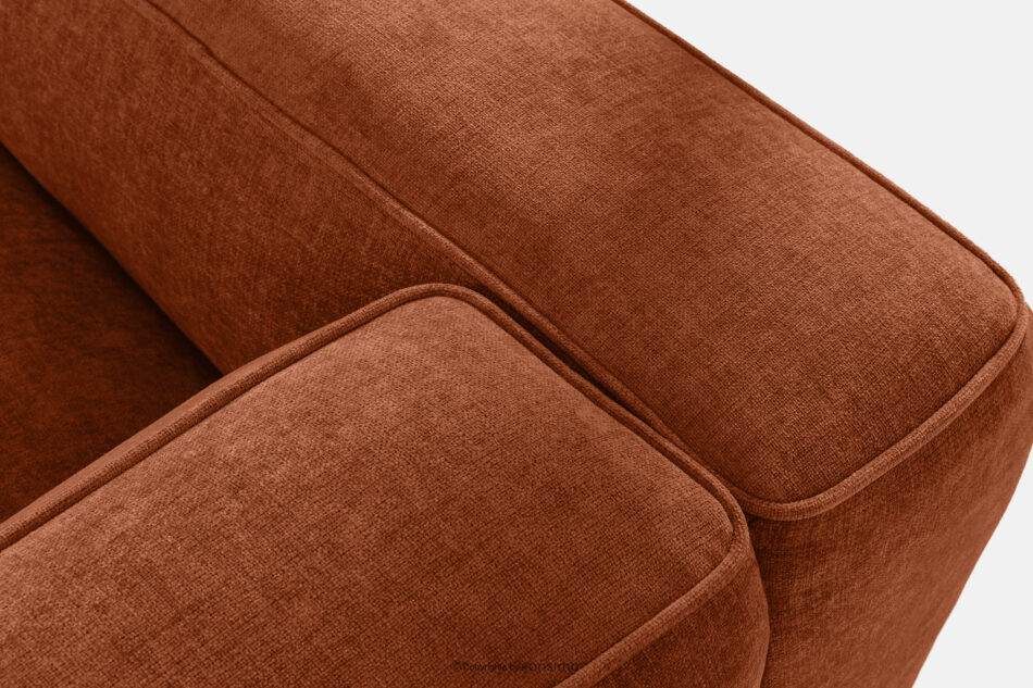 FUBBO Miękka sofa dwuosobowa w tkaninie plecionej rudy rudy - zdjęcie 6