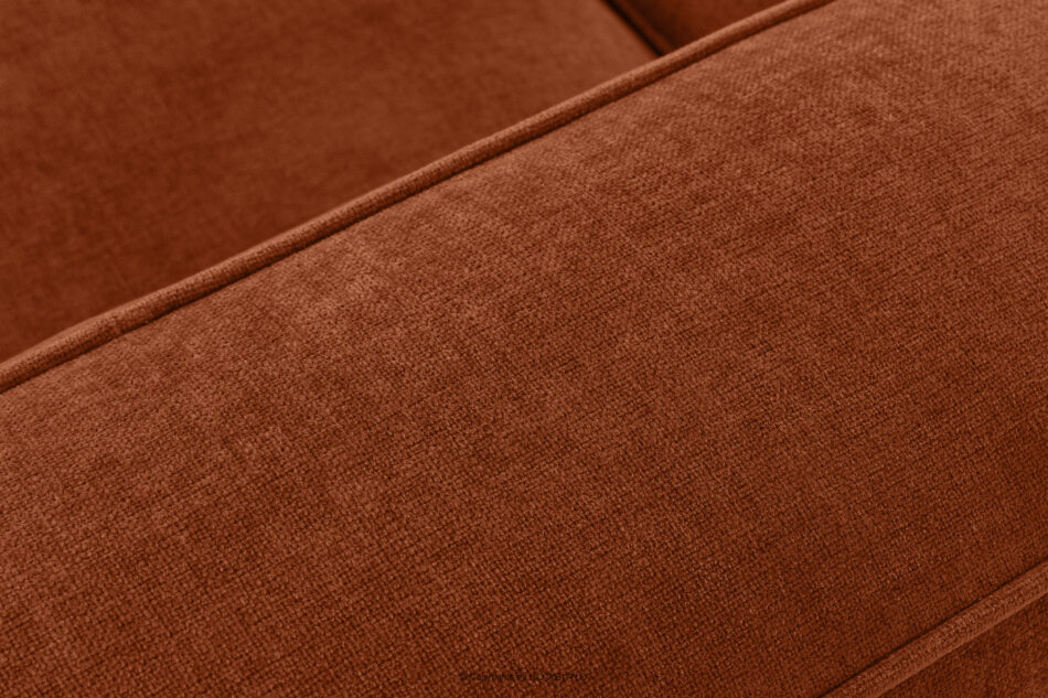 FUBBO Miękka sofa dwuosobowa w tkaninie plecionej rudy rudy - zdjęcie 9