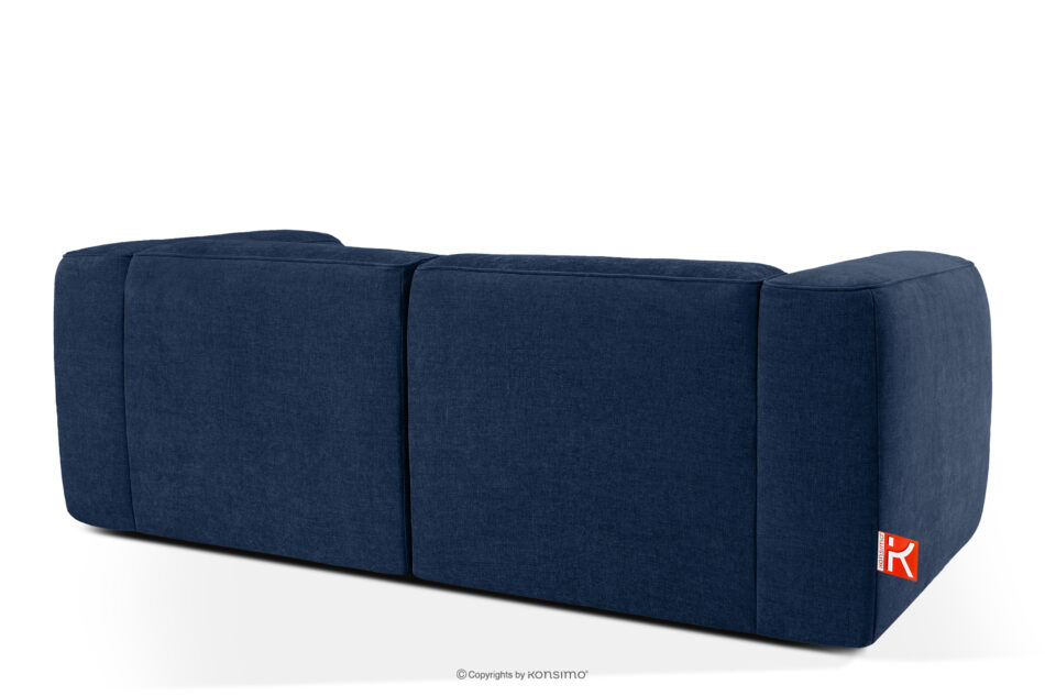 FUBBO Miękka sofa dwuosobowa w tkaninie plecionej granatowy granatowy - zdjęcie 3