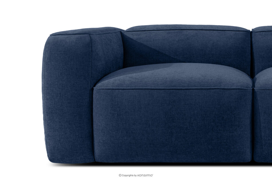 FUBBO Miękka sofa dwuosobowa w tkaninie plecionej granatowy granatowy - zdjęcie 7