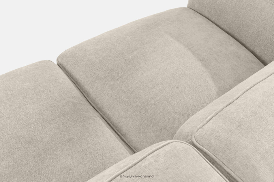 FUBBO Miękka sofa dwuosobowa w tkaninie plecionej ecru ecru - zdjęcie 5