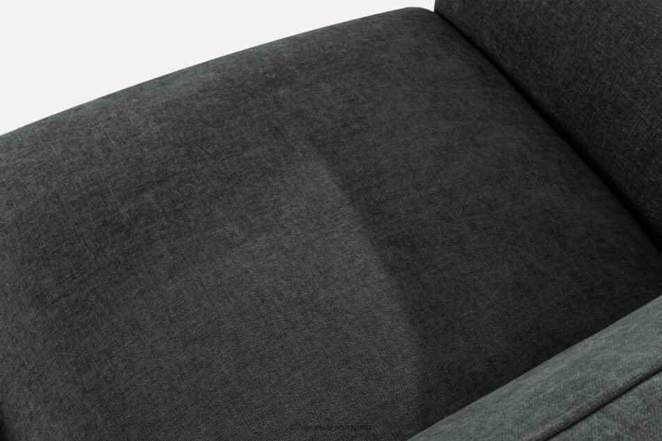 FUBBO Miękka sofa trzyosobowa w tkaninie plecionej antracytowy antracytowy - zdjęcie 4