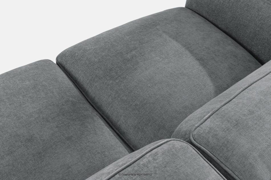 FUBBO Miękka sofa trzyosobowa w tkaninie plecionej szary szary - zdjęcie 5