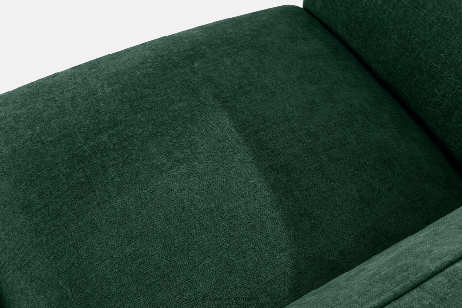 FUBBO Miękka sofa trzyosobowa w tkaninie plecionej ciemny zielony ciemny zielony - zdjęcie 4