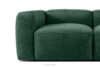 FUBBO Miękka sofa trzyosobowa w tkaninie plecionej ciemny zielony ciemny zielony - zdjęcie 8